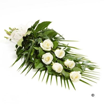 Simple Rose Sheaf   White