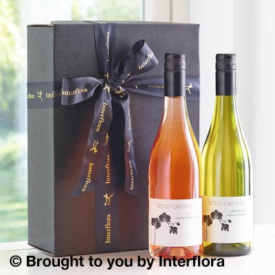 Wine Duo Rose & White Gift Box