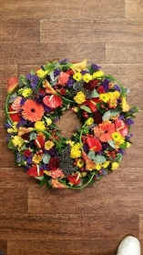 An Exotic Vibrant Wreath