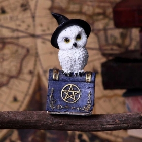 Owl Spell Book Ornament Blue 12.5cm