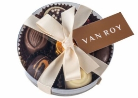 100g Round Belgium Chocolate Box